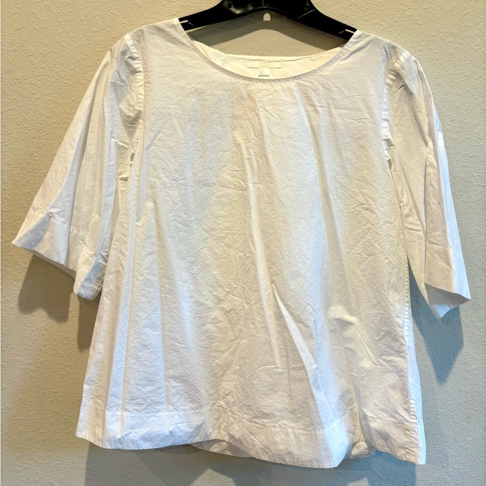 COS White Cotton Blouse